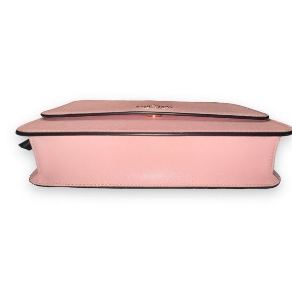 Kate Spade Madison Saffiano Leather Flap Bag 2-way crossbody conch pink EUC - Picture 4 of 15